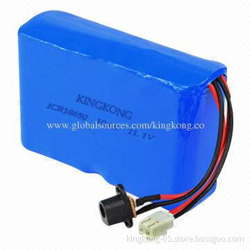 10Ah ICR18650 Li-ion Battery Pack with 11.1V Voltage